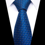Formal Men’s Necktie // Blue Gridlight
