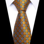Formal Men’s Necktie // Golden Mosaic
