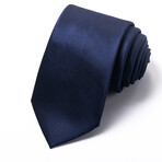 Formal Men’s Necktie // Midnight Navy Grid