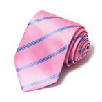 Formal Men’s Necktie // Pink Pulse Stripe