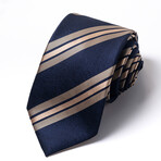 Formal Men’s Necktie // Navy Gold Regal