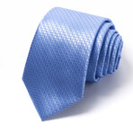Formal Men’s Necktie // Ice Blue Chevron