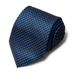Formal Men’s Necktie // Royal Dot Matrix Blue