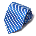 Formal Men’s Necktie // Ice Blue Lines
