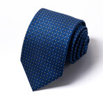 Formal Men’s Necktie // Blue Gridlight