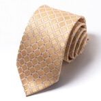 Formal Men’s Necktie // Golden Lattice