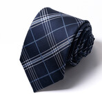 Formal Men’s Necktie // Midnight Plaid
