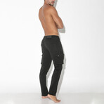 Cargo Zip Pant // Black (28)