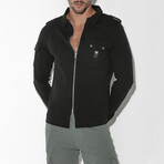 Cargo Zip Overshirt // Black (S)