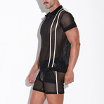 Openwork Polo // Black (S)