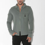 Cargo Zip Overshirt // Khaki (S)