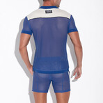 Openwork Polo // Steel Blue (S)