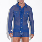 Openwork Jacket  // Steel Blue (S)