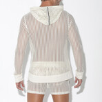 Crochet Hoody // Off-White (S)