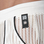 Crochet Mini Short // Off-White (S)