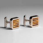 Genuine Tigers Eye Cufflink // 18.7 g // v.1