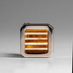 Genuine Tigers Eye Cufflink // 18.7 g // v.1