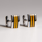 Genuine Tigers Eye Cufflink // 18.7 g // v.2