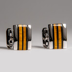 Genuine Tigers Eye Cufflink // 18.7 g // v.2