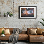 Celestial Snow Angel S106 Nebula (Hubble Space Telescope) by NASA (16"H x 24"W x 1"D)