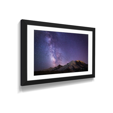 Milky Way As Seen From Mount Rainier, Mount Rainier National Park, Washington, USA by Gary Luhm (16"H x 24"W x 1"D)