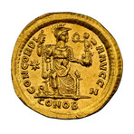 Incredible Ancient Roman Gold Coin // 402-450 AD