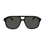 GUCCI // Men's // GG1856S 001 Aviator Sunglasses // Black + Gray
