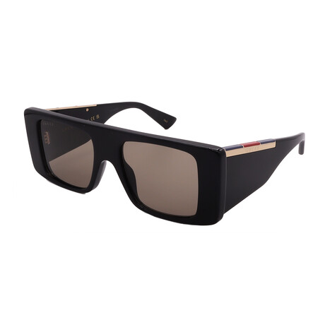 Unisex  // GUCCI GG1888S 001 Square Sunglasses // Black  + Gray Lenses