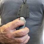 Bodyguard Fixed Blade Neck Knife // Spearpoint