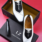 Debonair // Leather Oxfords // Black + White (US: 7)