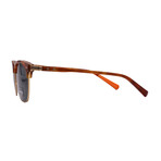 Shinola // Men's // Sh2300S 243 Pilot Sunglasses // Light Havana Gold + Green Lenses