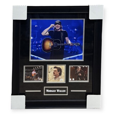Morgan Wallen // Autographed CD Cover + Framed