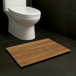 Bare Decor Cosi String Spa Shower Mat in Solid Teak Wood Oiled Finish // 31.5" x 20"