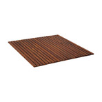 Bare Decor Fuji String Spa Shower Mat in Solid Teak Wood Oiled Finish // 30" x 30"