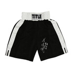 James Buster Douglas // Signed Title B&W Boxing Trunks // Tyson KO & Date