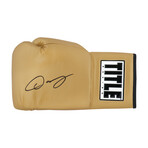 Oscar De La Hoya // Signed Title Gold Boxing Glove