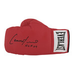 Lennox Lewis // Signed Everlast Red Boxing Glove // "HOF 2009"