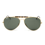 Ray Ban // Unisex // RB3029 Outdoorsman II Color 181 - 62mm Sunglasses // Gold