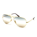Ray Ban // Unisex // RB3689-001GD Aviator Metal II Sunglasses // Gold