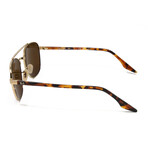 Ray Ban // Men's // RB3688-001AN Aviator Metal Polarized - 55mm Sunglasses // Gold