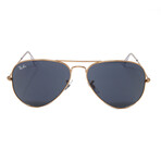 Ray Ban // Unisex // RB3025-9202R5 Aviator Large Sunglasses // Rose Gold