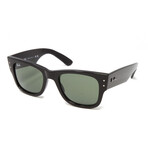 Ray Ban // Unisex // RB0840S 901/58 Mega Wayfarer - 51 mm Sunglasses // Black