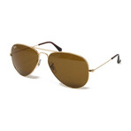 Ray Ban // Unisex // RB3025-00133-58 Aviator Large Sunglasses // Gold