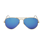 Ray Ban // Unisex // RB3025-11217-58 Aviator Large Sunglasses // Matte Gold