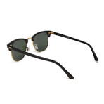 Ray Ban // Unisex // RB3016-W0365-51 Clubmaster Sunglasses // Ebony