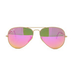 Ray Ban // Unisex // RB3025-1124T-58 Aviator Large Sunglasses // Matte Gold