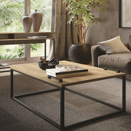 Aliyah Coffee Table // Oak Laminate