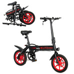 GoBlitz // Compact Foldable E-Bike (Black)
