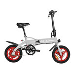 GoBlitz // Compact Foldable E-Bike (Silver)