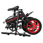 GoBlitz // Compact Foldable E-Bike (Black)
